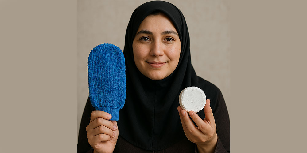 white clay exfoliant سفیداب